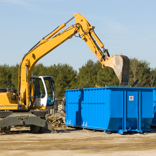 how many times can i have a residential dumpster rental emptied in Plumwood OH